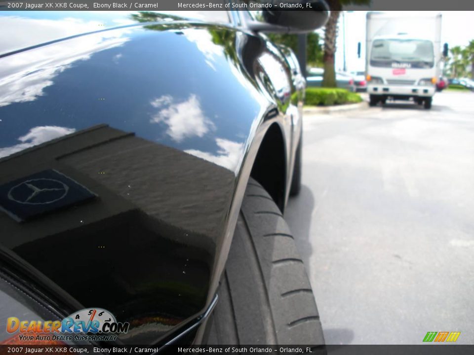 2007 Jaguar XK XK8 Coupe Ebony Black / Caramel Photo #11