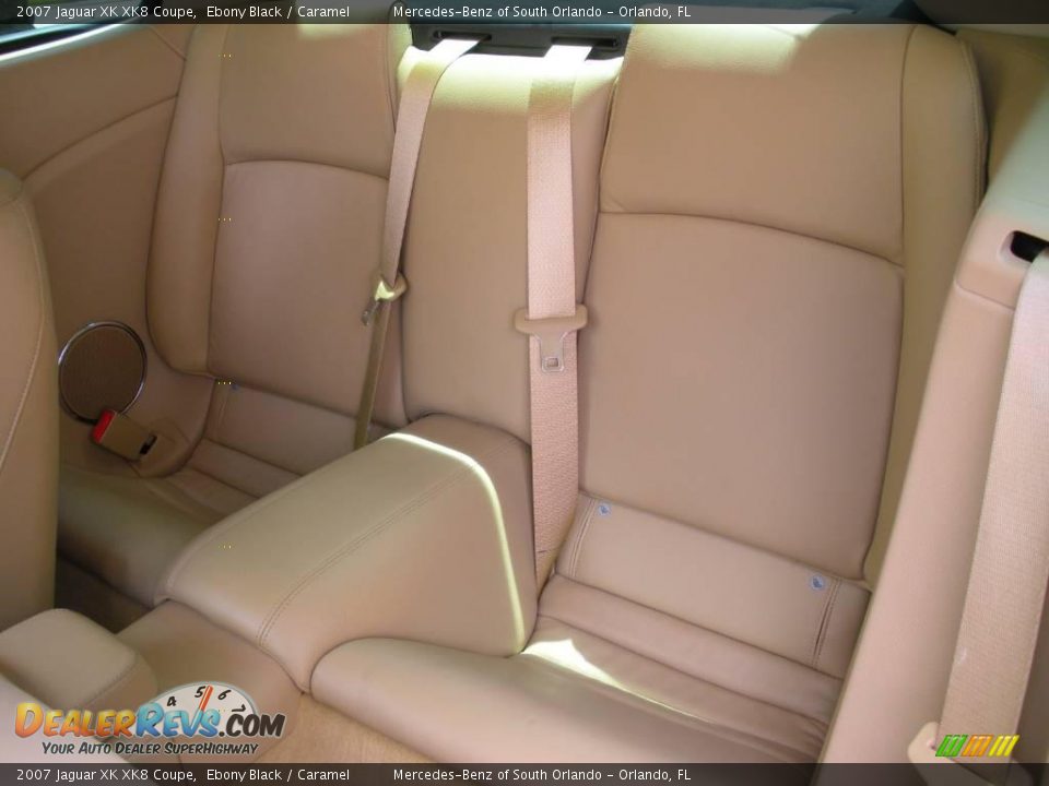 2007 Jaguar XK XK8 Coupe Ebony Black / Caramel Photo #14