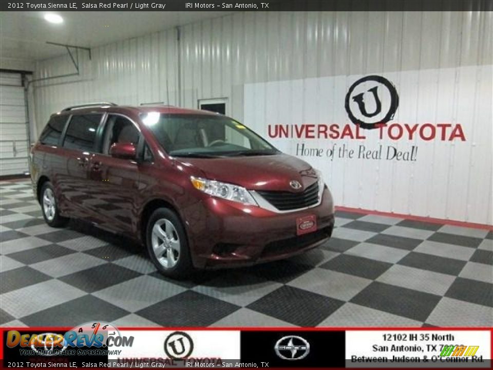 2012 Toyota Sienna LE Salsa Red Pearl / Light Gray Photo #1