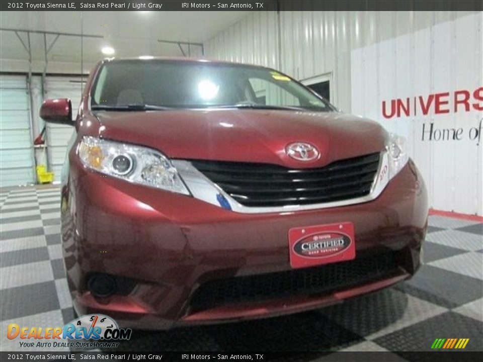 2012 Toyota Sienna LE Salsa Red Pearl / Light Gray Photo #2