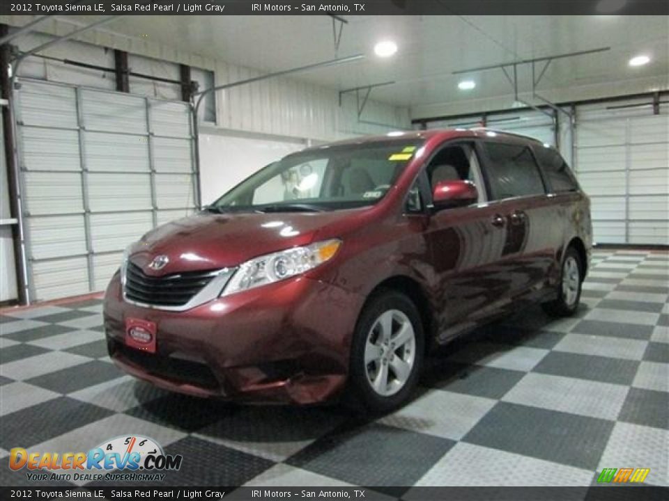 2012 Toyota Sienna LE Salsa Red Pearl / Light Gray Photo #3