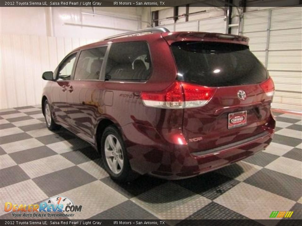 2012 Toyota Sienna LE Salsa Red Pearl / Light Gray Photo #5