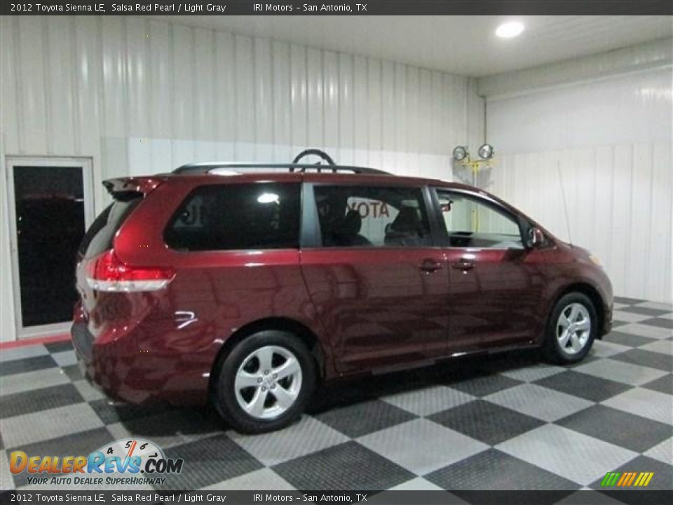 2012 Toyota Sienna LE Salsa Red Pearl / Light Gray Photo #7