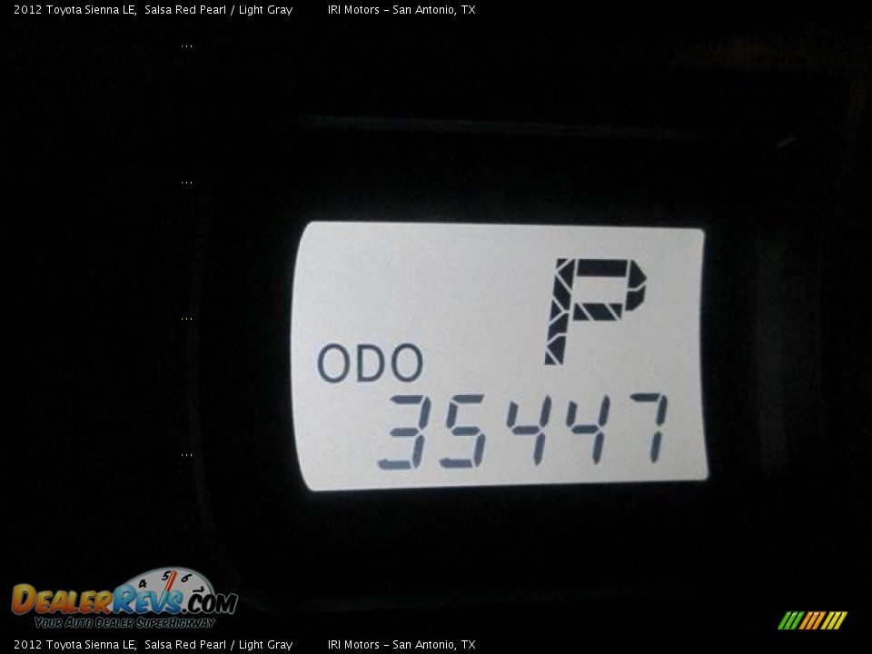 2012 Toyota Sienna LE Salsa Red Pearl / Light Gray Photo #12