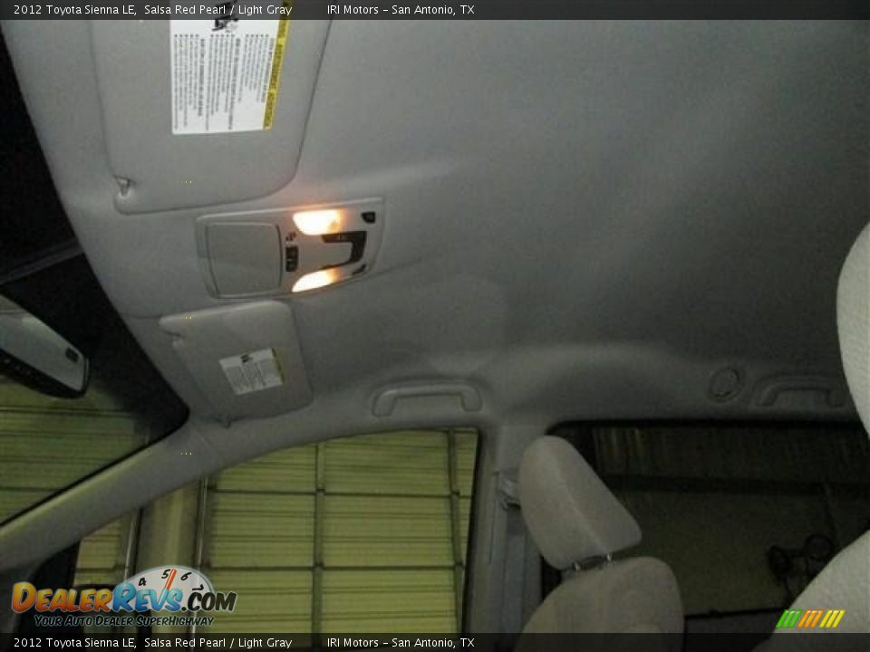 2012 Toyota Sienna LE Salsa Red Pearl / Light Gray Photo #16
