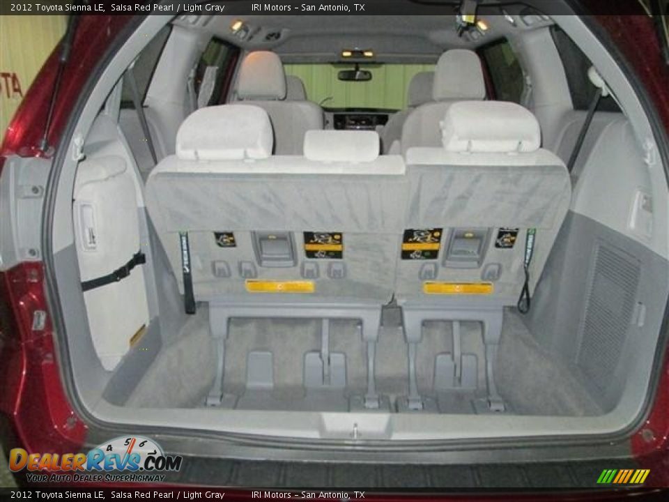 2012 Toyota Sienna LE Salsa Red Pearl / Light Gray Photo #22