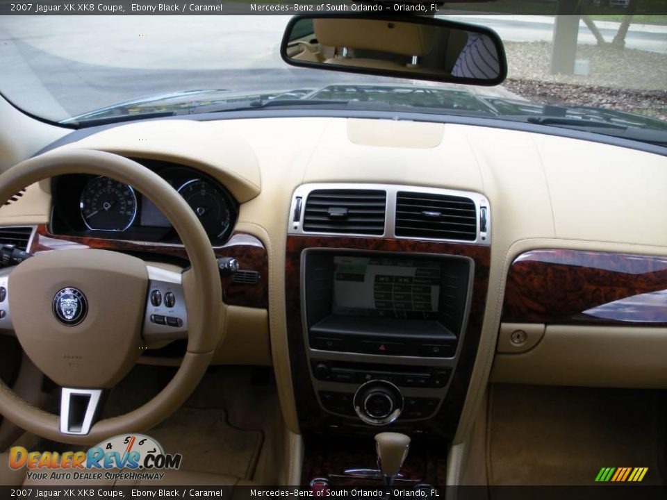 2007 Jaguar XK XK8 Coupe Ebony Black / Caramel Photo #18