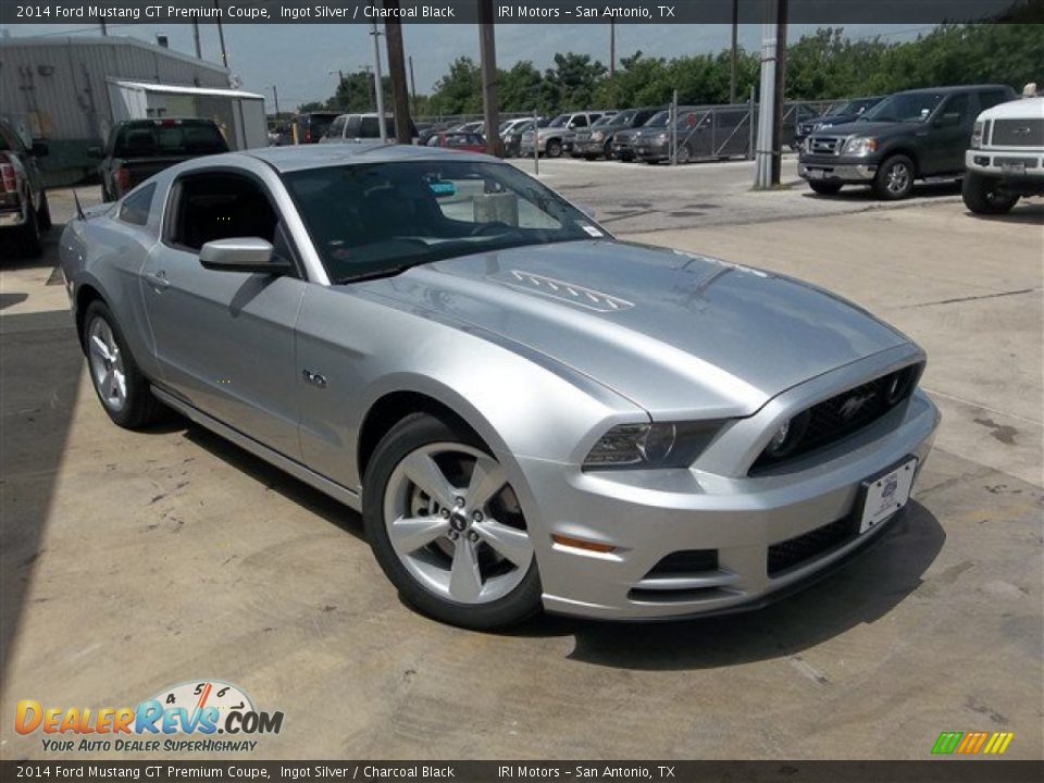 2014 Ford Mustang GT Premium Coupe Ingot Silver / Charcoal Black Photo #6