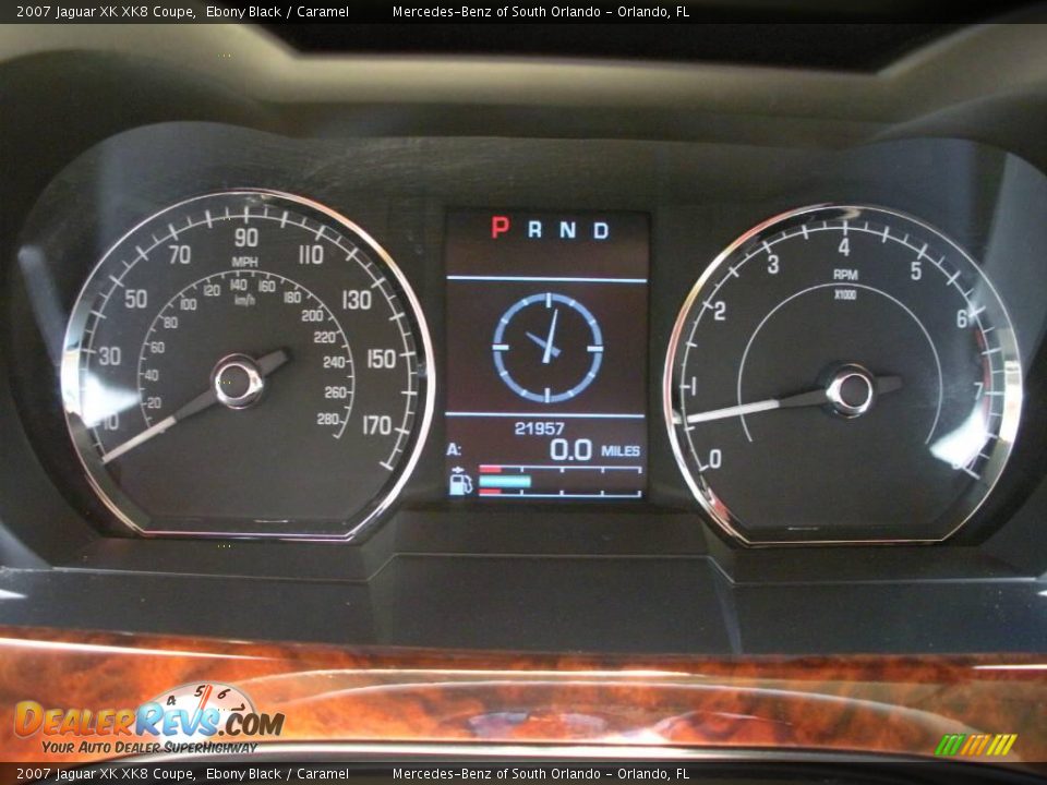 2007 Jaguar XK XK8 Coupe Ebony Black / Caramel Photo #20