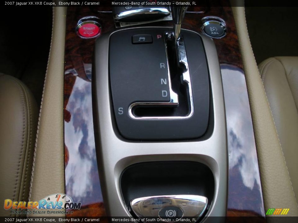 2007 Jaguar XK XK8 Coupe Ebony Black / Caramel Photo #24