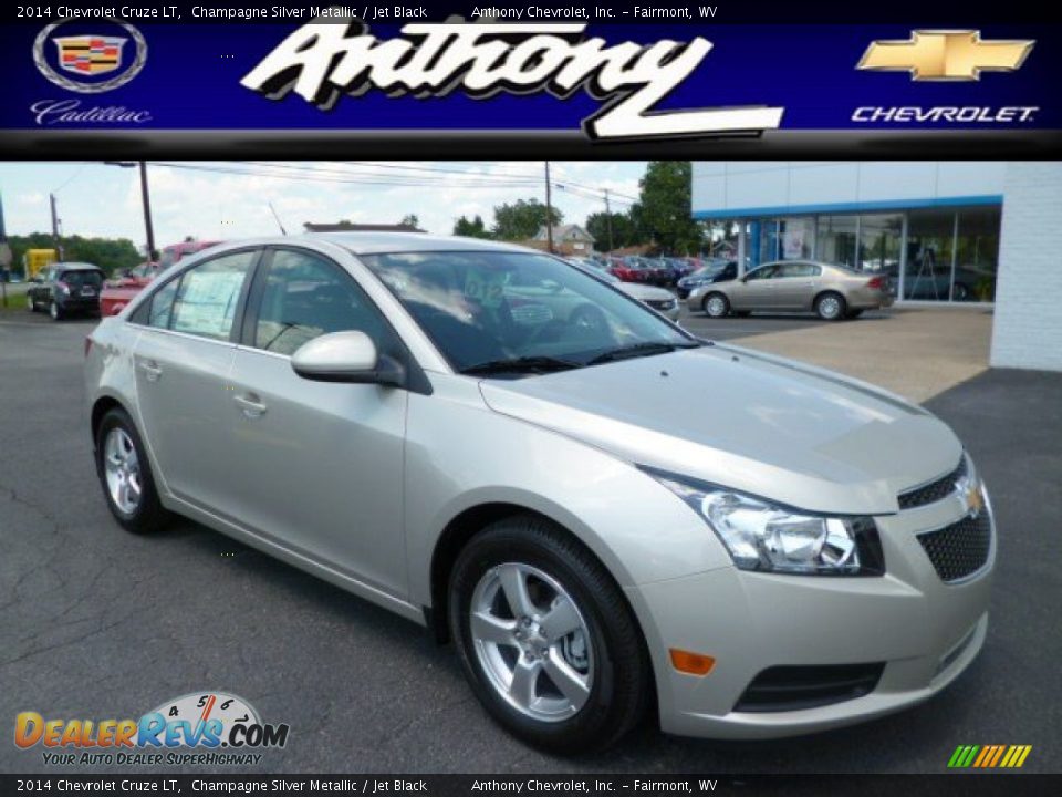 2014 Chevrolet Cruze LT Champagne Silver Metallic / Jet Black Photo #1