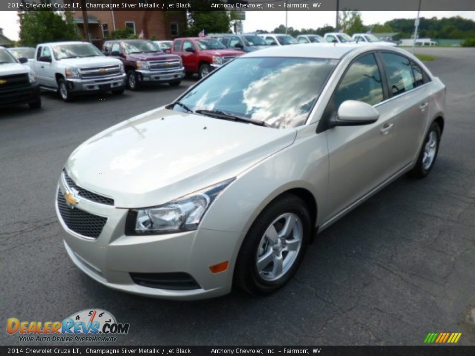 2014 Chevrolet Cruze LT Champagne Silver Metallic / Jet Black Photo #3