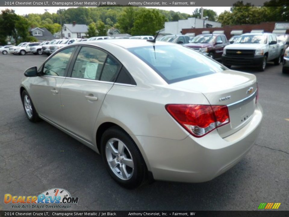 2014 Chevrolet Cruze LT Champagne Silver Metallic / Jet Black Photo #5