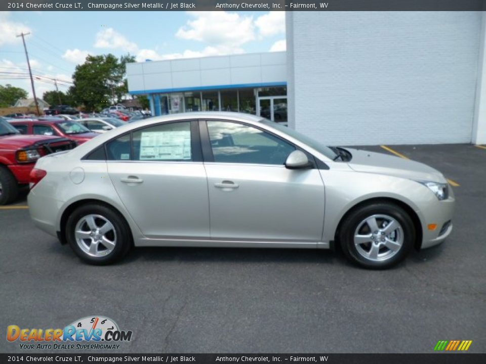 2014 Chevrolet Cruze LT Champagne Silver Metallic / Jet Black Photo #8
