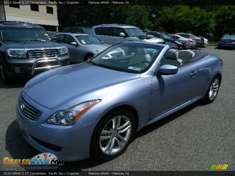 2010 Infiniti G 37 Convertible Pacific Sky / Graphite Photo #2