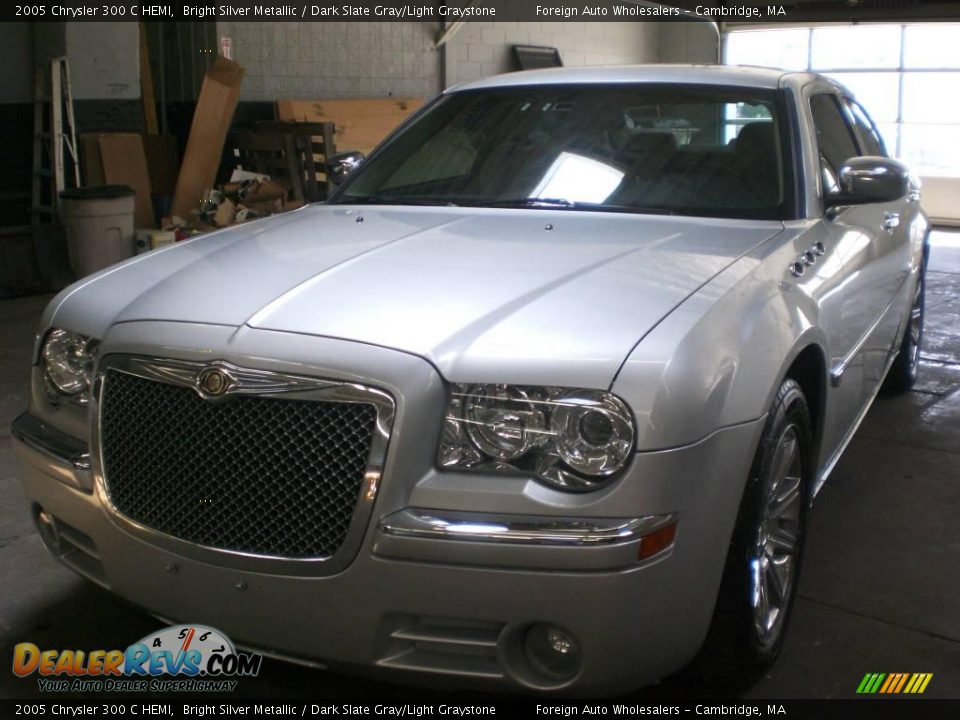 2005 Chrysler 300 C HEMI Bright Silver Metallic / Dark Slate Gray/Light Graystone Photo #2
