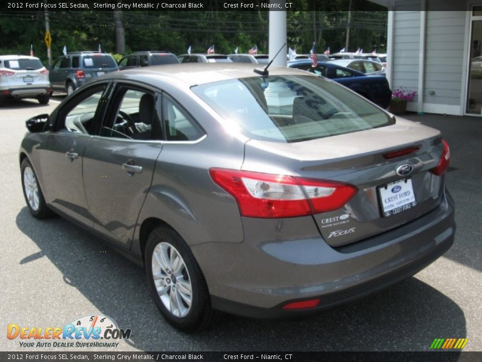 2012 Ford Focus SEL Sedan Sterling Grey Metallic / Charcoal Black Photo #5