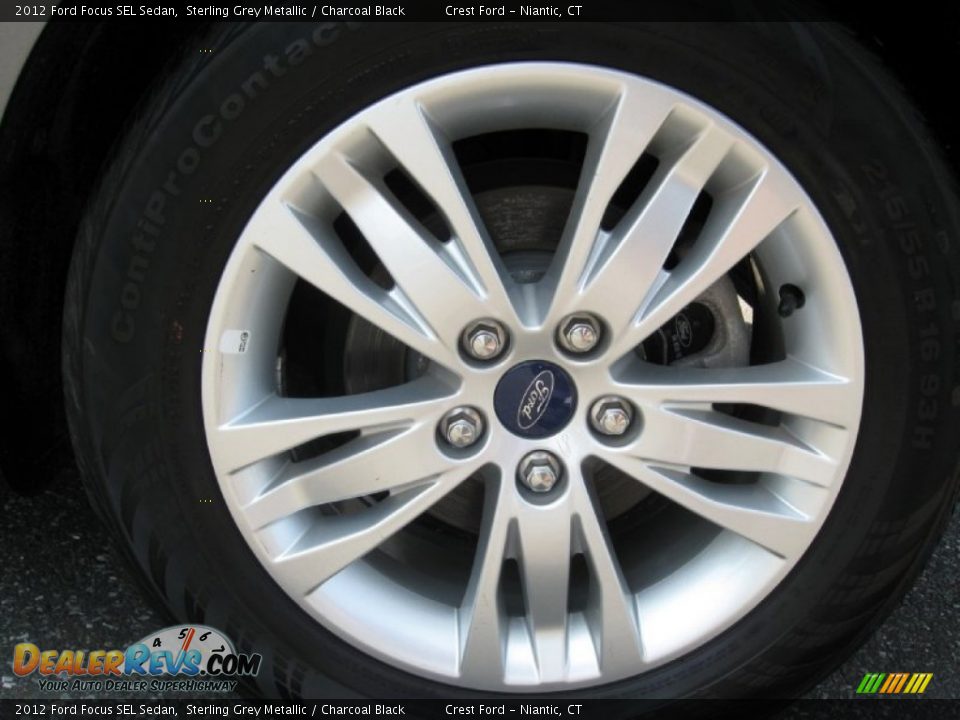 2012 Ford Focus SEL Sedan Sterling Grey Metallic / Charcoal Black Photo #8
