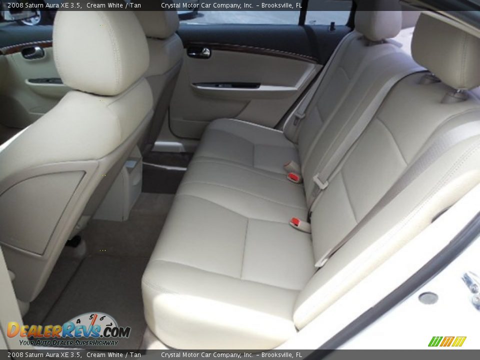 2008 Saturn Aura XE 3.5 Cream White / Tan Photo #5