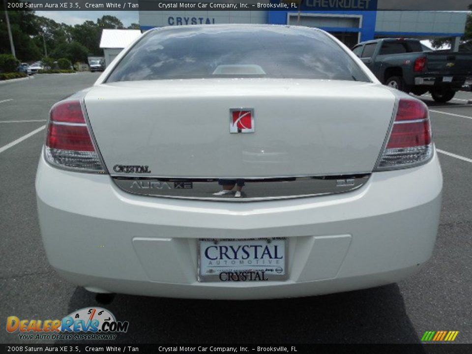 2008 Saturn Aura XE 3.5 Cream White / Tan Photo #7