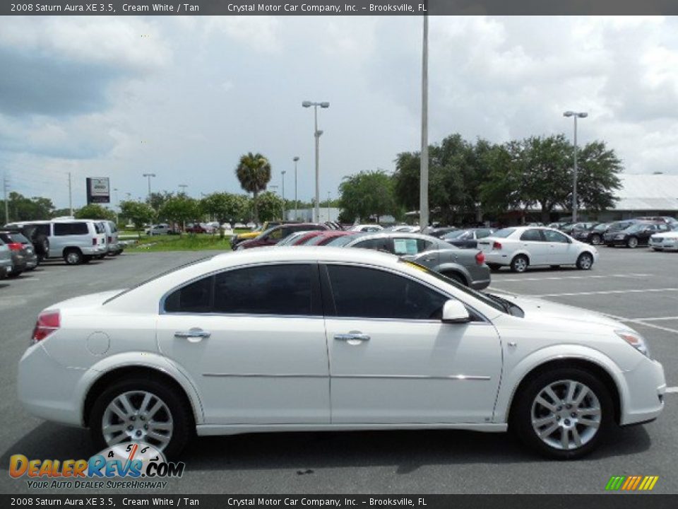 2008 Saturn Aura XE 3.5 Cream White / Tan Photo #9