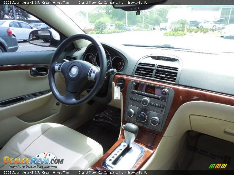 2008 Saturn Aura XE 3.5 Cream White / Tan Photo #11