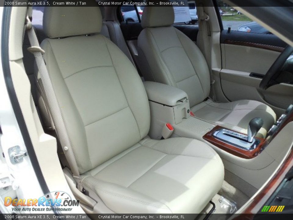 2008 Saturn Aura XE 3.5 Cream White / Tan Photo #12