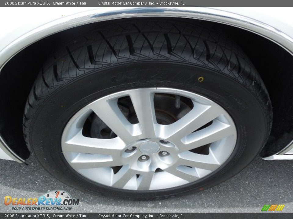 2008 Saturn Aura XE 3.5 Cream White / Tan Photo #14