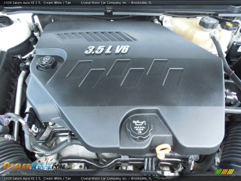 2008 Saturn Aura XE 3.5 Cream White / Tan Photo #16