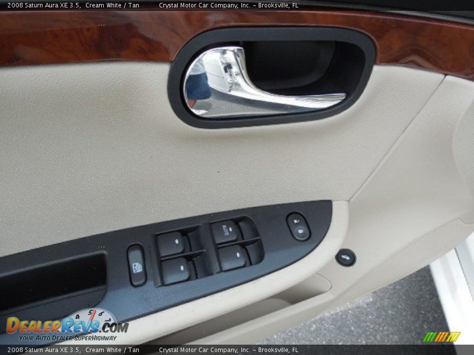 2008 Saturn Aura XE 3.5 Cream White / Tan Photo #17