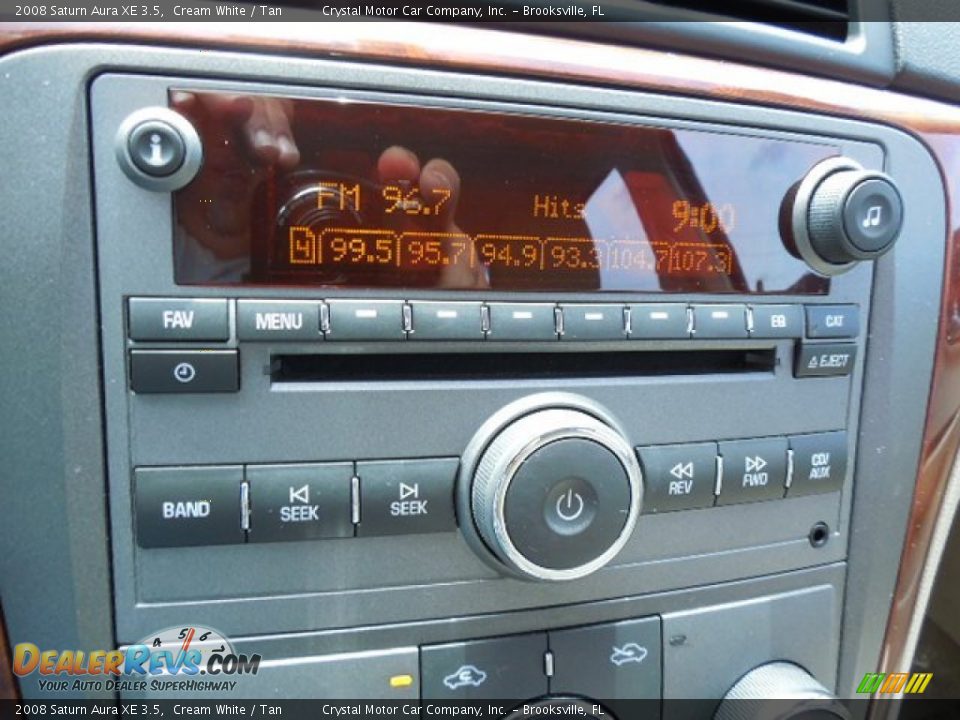 2008 Saturn Aura XE 3.5 Cream White / Tan Photo #19
