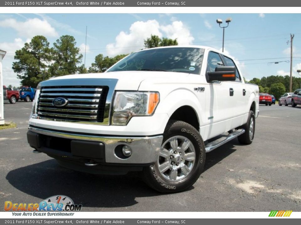 2011 Ford F150 XLT SuperCrew 4x4 Oxford White / Pale Adobe Photo #1
