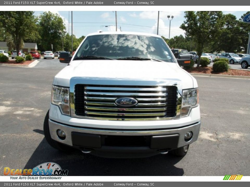 2011 Ford F150 XLT SuperCrew 4x4 Oxford White / Pale Adobe Photo #2