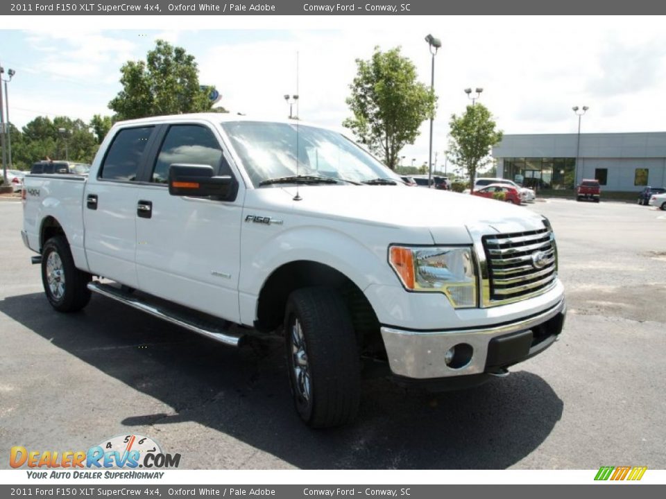 2011 Ford F150 XLT SuperCrew 4x4 Oxford White / Pale Adobe Photo #3
