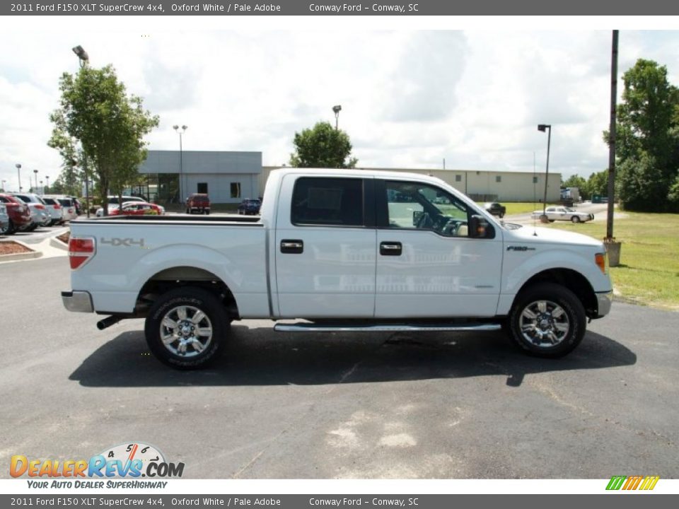 2011 Ford F150 XLT SuperCrew 4x4 Oxford White / Pale Adobe Photo #4