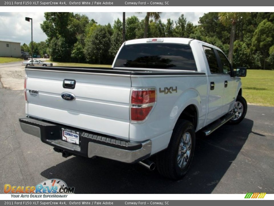 2011 Ford F150 XLT SuperCrew 4x4 Oxford White / Pale Adobe Photo #8