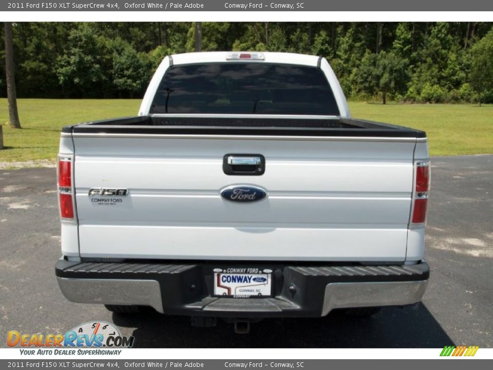 2011 Ford F150 XLT SuperCrew 4x4 Oxford White / Pale Adobe Photo #9