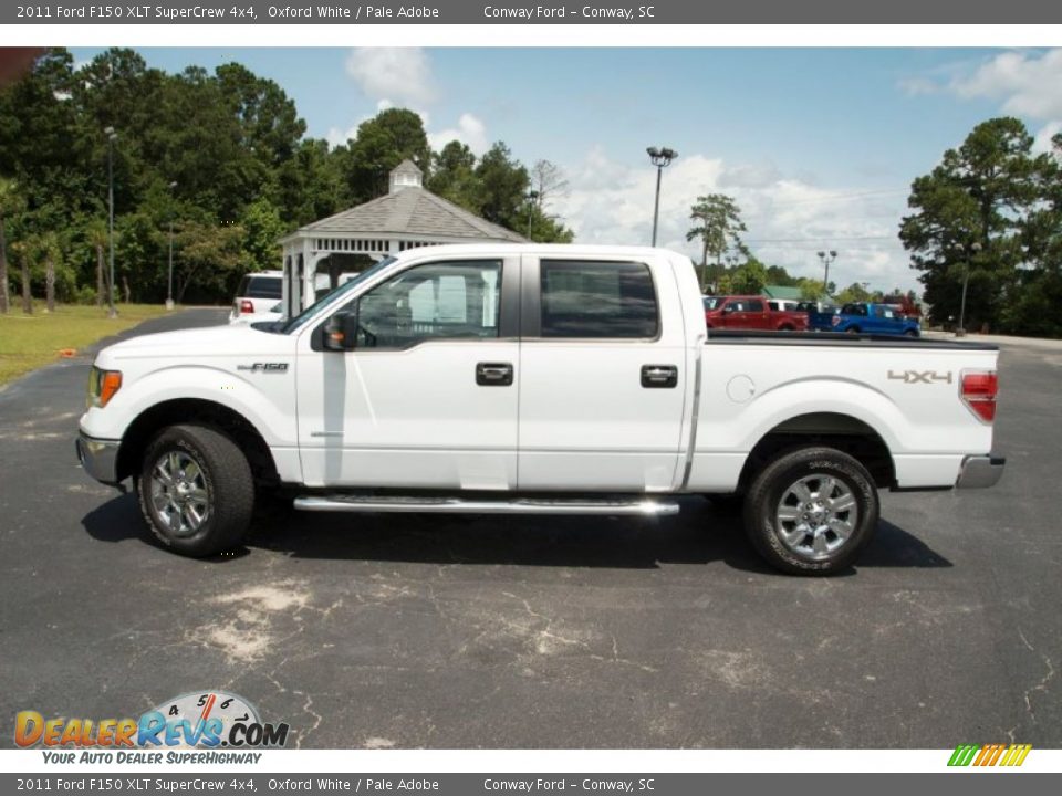 2011 Ford F150 XLT SuperCrew 4x4 Oxford White / Pale Adobe Photo #11