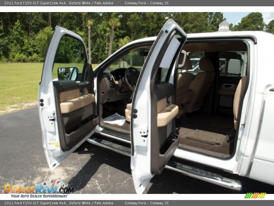 2011 Ford F150 XLT SuperCrew 4x4 Oxford White / Pale Adobe Photo #14