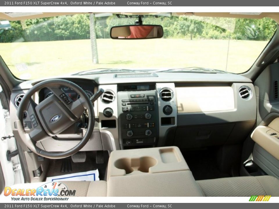 2011 Ford F150 XLT SuperCrew 4x4 Oxford White / Pale Adobe Photo #17