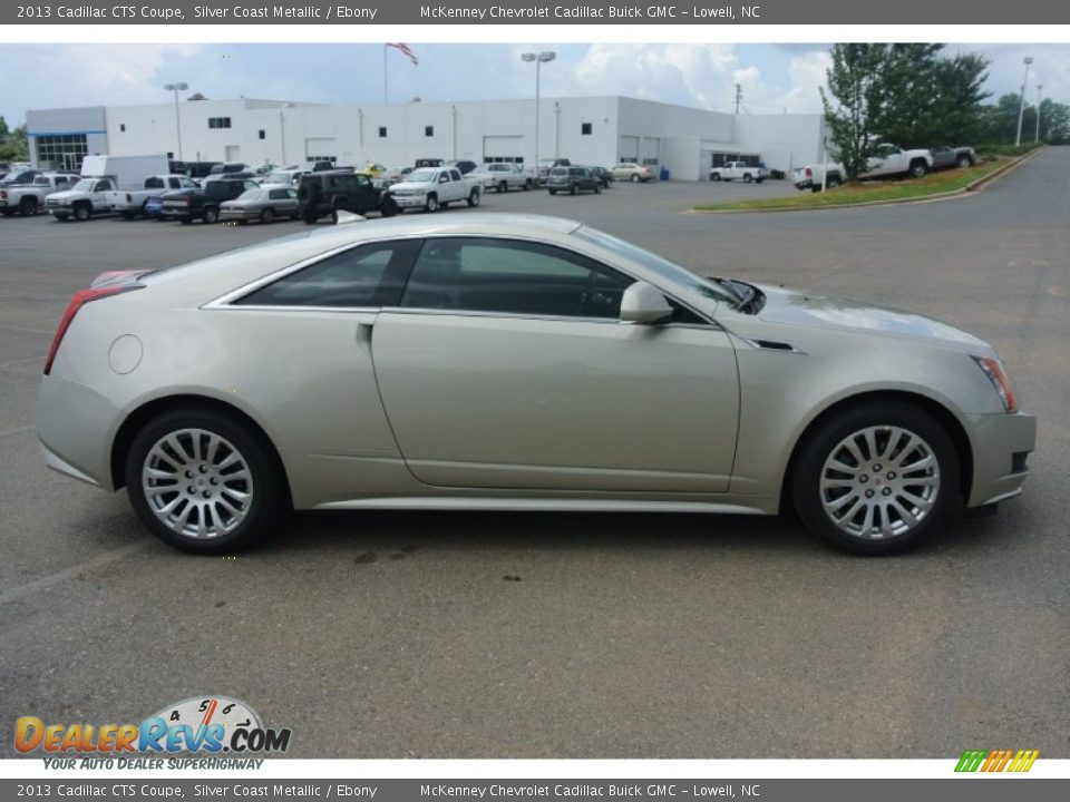 2013 Cadillac CTS Coupe Silver Coast Metallic / Ebony Photo #6