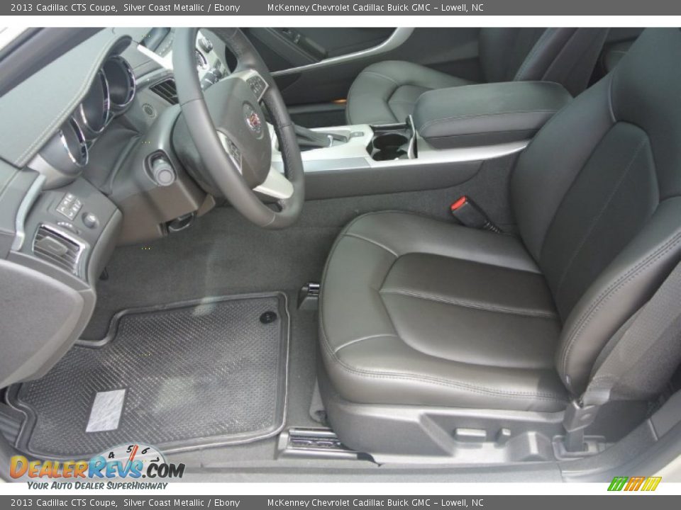 2013 Cadillac CTS Coupe Silver Coast Metallic / Ebony Photo #8