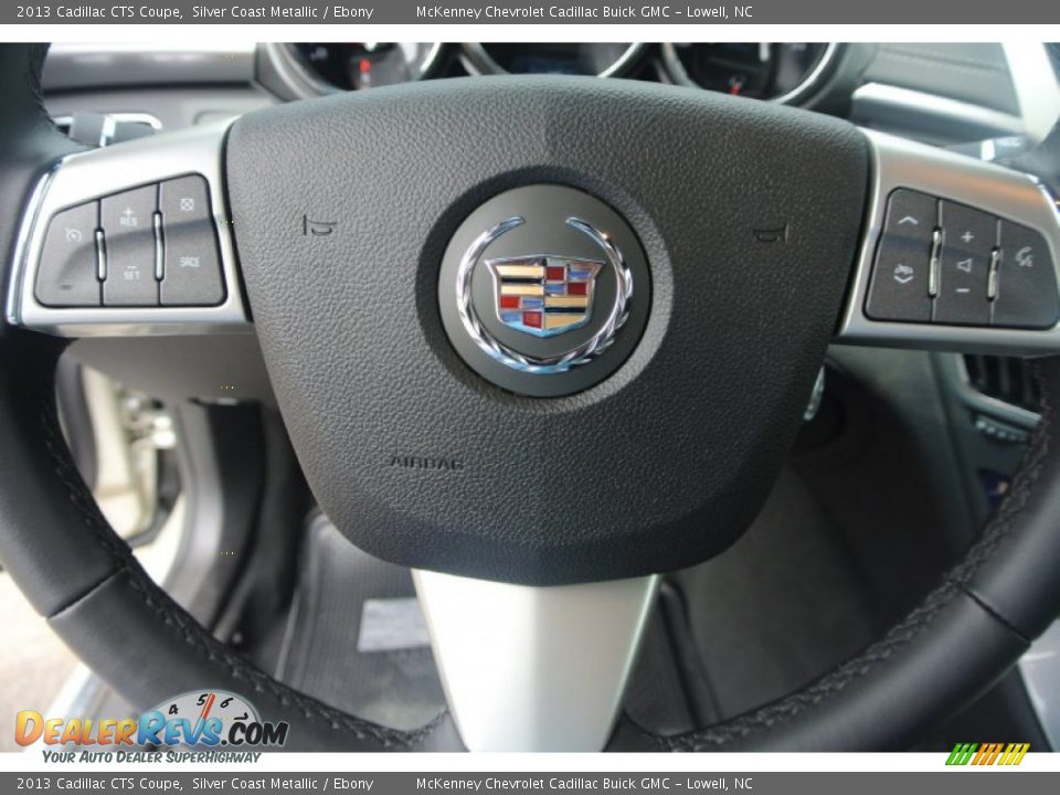 2013 Cadillac CTS Coupe Silver Coast Metallic / Ebony Photo #14