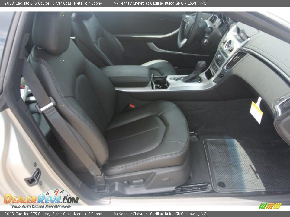 2013 Cadillac CTS Coupe Silver Coast Metallic / Ebony Photo #18