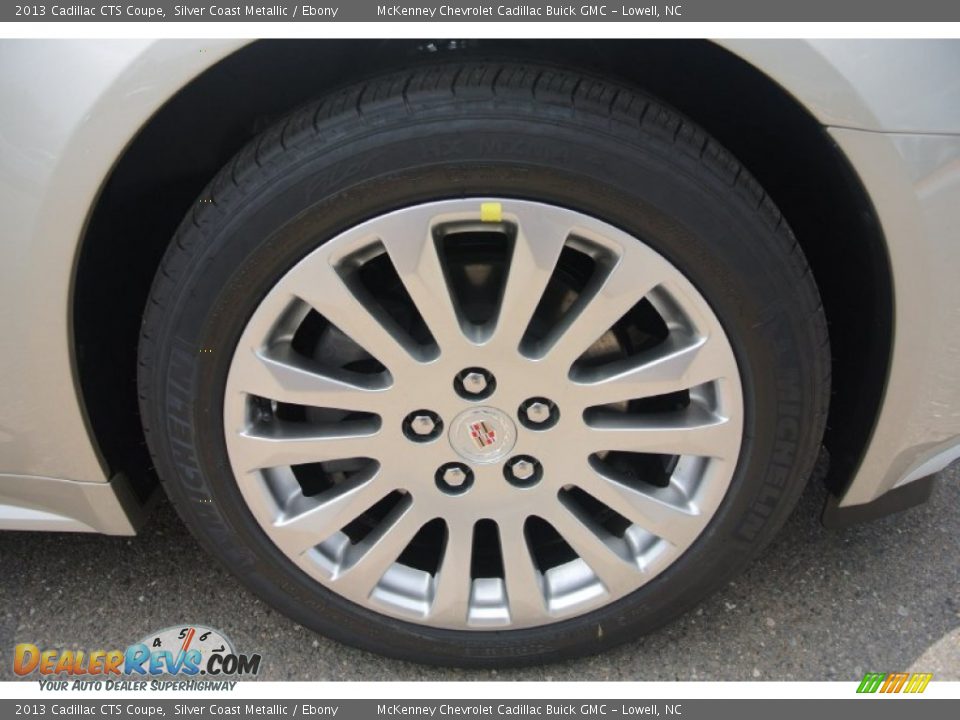 2013 Cadillac CTS Coupe Silver Coast Metallic / Ebony Photo #20