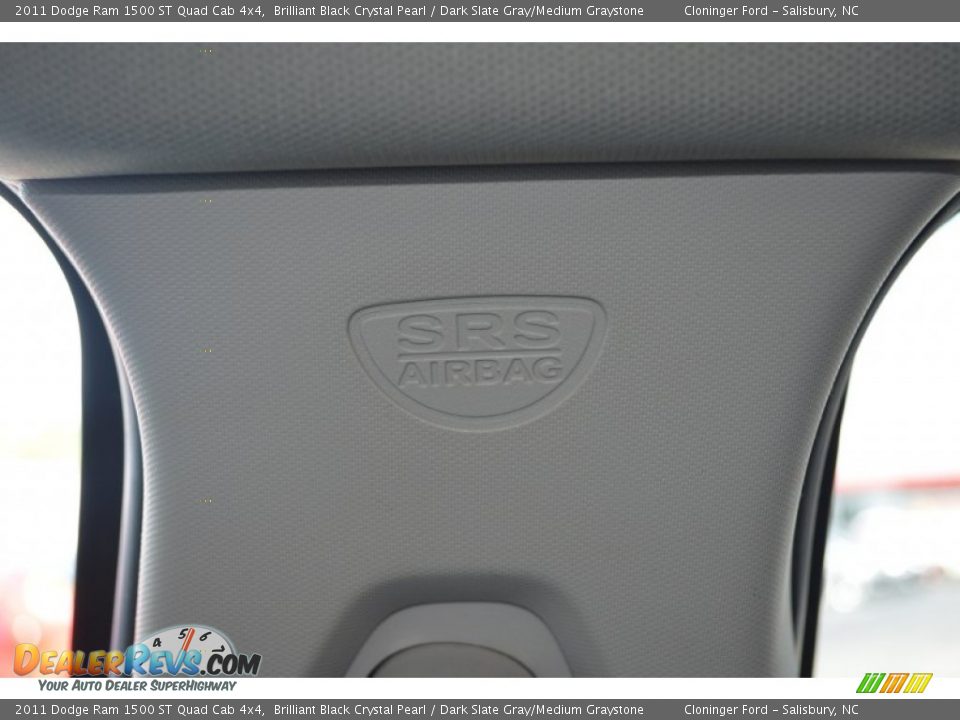 2011 Dodge Ram 1500 ST Quad Cab 4x4 Brilliant Black Crystal Pearl / Dark Slate Gray/Medium Graystone Photo #25