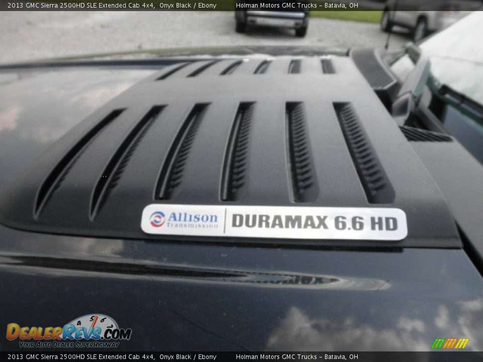 2013 GMC Sierra 2500HD SLE Extended Cab 4x4 Onyx Black / Ebony Photo #5