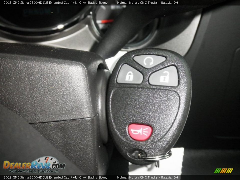 2013 GMC Sierra 2500HD SLE Extended Cab 4x4 Onyx Black / Ebony Photo #10