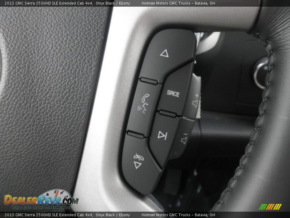 2013 GMC Sierra 2500HD SLE Extended Cab 4x4 Onyx Black / Ebony Photo #11