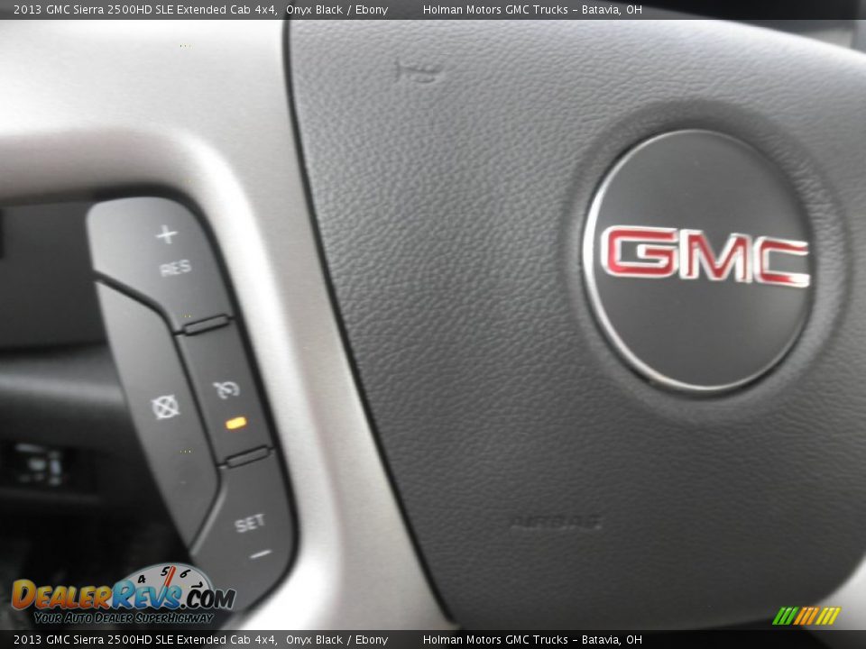 2013 GMC Sierra 2500HD SLE Extended Cab 4x4 Onyx Black / Ebony Photo #12